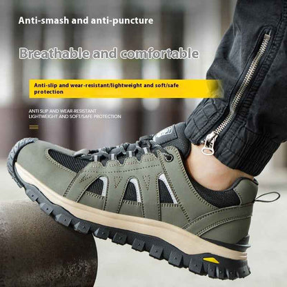 Men's Deodorant Toe Cap Lightweight Protective Footwear