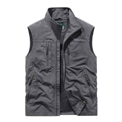 Outdoor Fleece Work Vest Fleece Sweatshirt Reversible