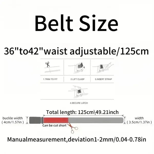 Men's Belt Hollow Alloy Automatic Buckle Printed Men's Belt Versatile High-end Belt Fashion Belt Strong And Durable Men's Belt, Men's Fashion Ratchet Belt, Adjustable Size