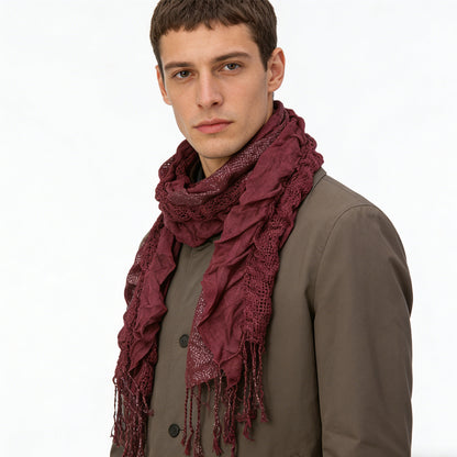 2-Pack Metallic Crinkle Scarf - Magenta Shimmer Evening Wear