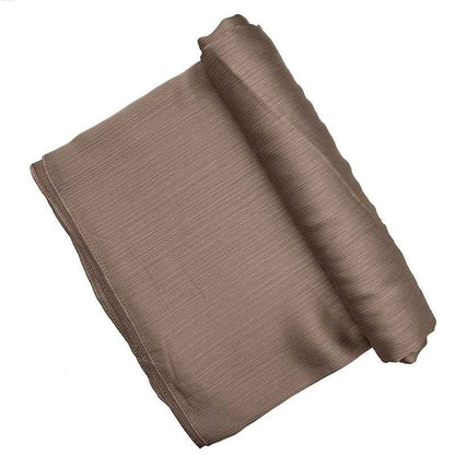 Satin-colored Women's Pleated Scarf Mid-length