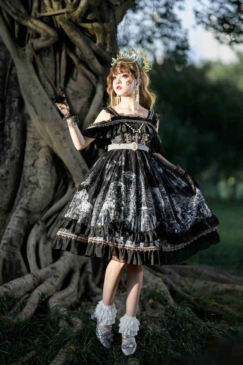 Halloween Night Dark Jsk Suspender Dress Summer