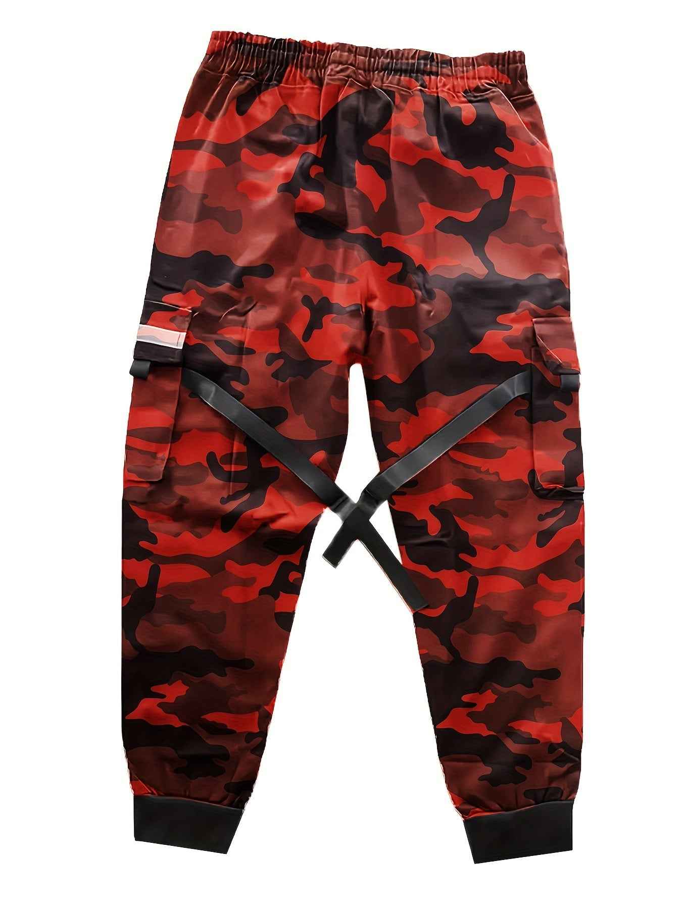 Camouflage Cargo Pants Men Korean Version Loose Long Pants Trendy Cuffed