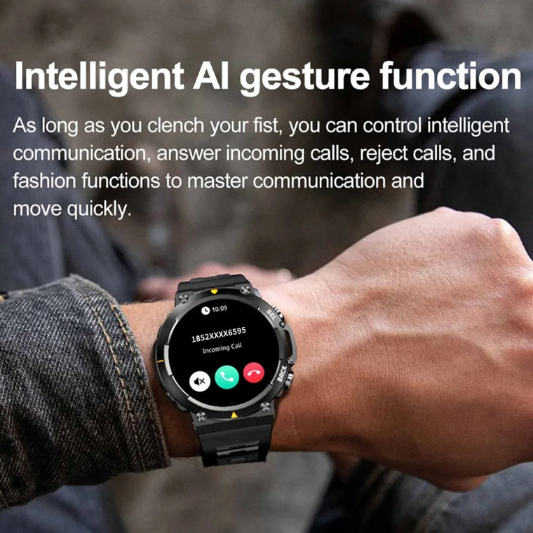 MAX18 Smartwatch: 1.43-inch AMOLED Display with BT Calling & AI Gesture Control