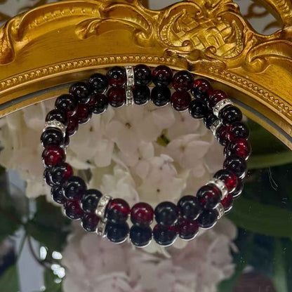 Natural Stone Beaded Handmade Elastic String Bracelet