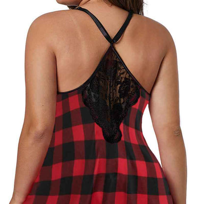 European And American Sexy Plus Size Sexy Nightdress