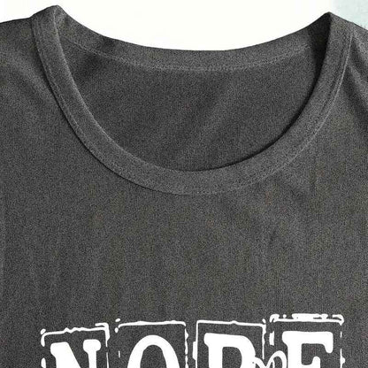 Womens Nope Not Today T Shirt Casual Funny Letter Printed Crew Neck Long Sleeve Shirts