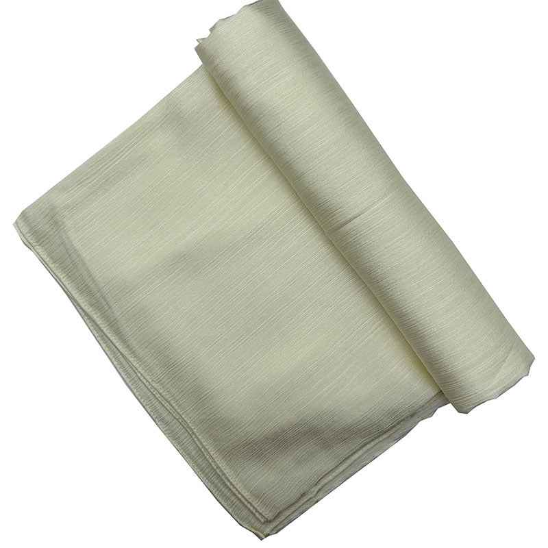 Satin-colored Women's Pleated Scarf Mid-length