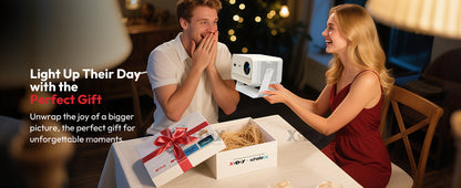 XGODY Projector N6 Pro Netflix Officially 4K Voice Control Smart Android TV Whale OS 32GB ROM for Outdoor Movie Home Theater